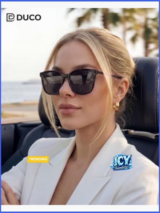 Oversized Polarized Sunglasses, Retro Square UV400 Shield Light Weight main image 4